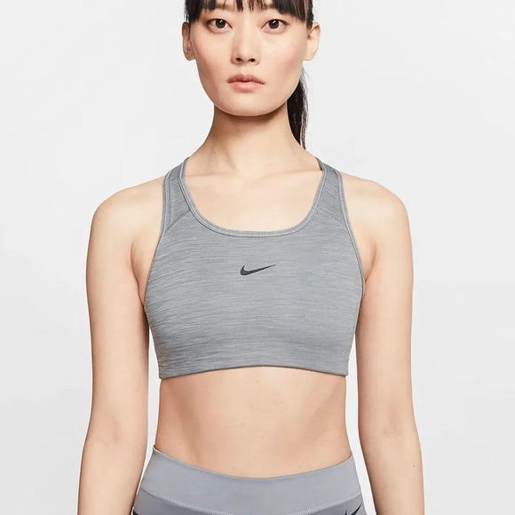 Nike Other - Nike Swoosh Padded Sports Bras Women Grey, Size: XS S NWT